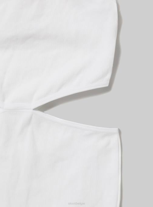 vrouwen Alcott bk1 zwart uitgesneden jurk met halterhalslijn kleding PT24428