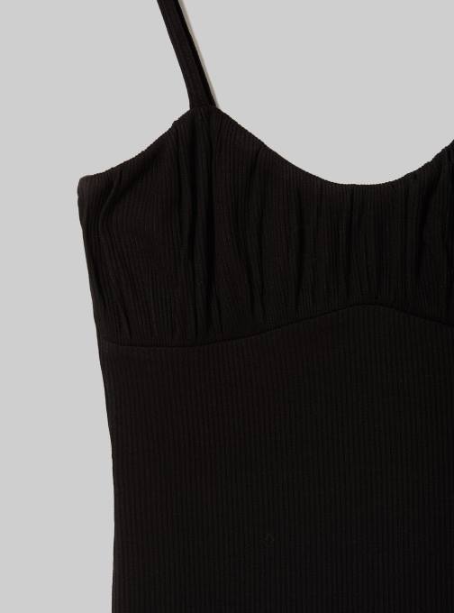 vrouwen Alcott wh1 gebroken wit geribbelde mini-jurk kleding PT24141