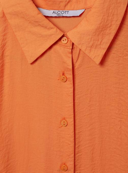 vrouwen Alcott of3 oranje licht satijnen overhemd kleding PT2412