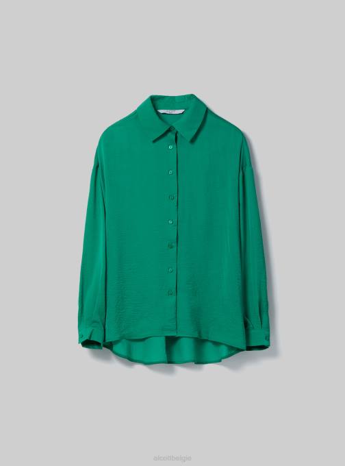 vrouwen Alcott of3 oranje licht satijnen overhemd kleding PT24401