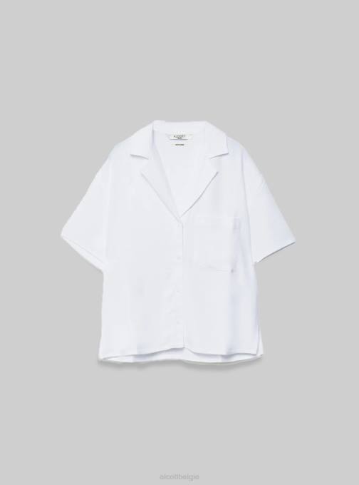 vrouwen Alcott pk3 roze licht overhemd met korte mouwen van een linnenmix kleding PT24396