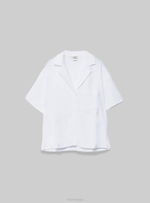 vrouwen Alcott pk3 roze licht overhemd met korte mouwen van een linnenmix kleding PT24396