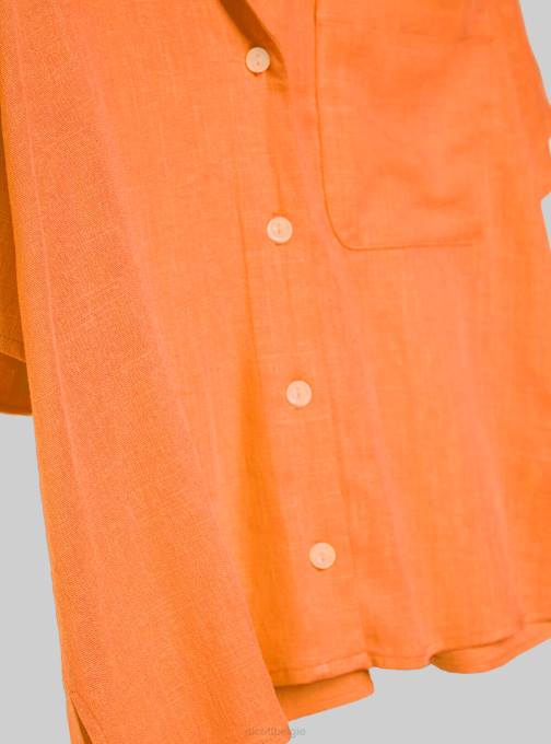 vrouwen Alcott pk3 roze licht overhemd met korte mouwen van een linnenmix kleding PT24483