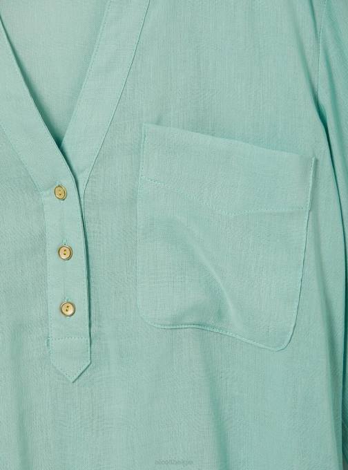 vrouwen Alcott wh2 wit blusa in puro lino kleding PT24223