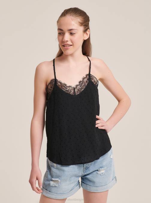 vrouwen Alcott wit blouse met kanten detail kleding PT24136