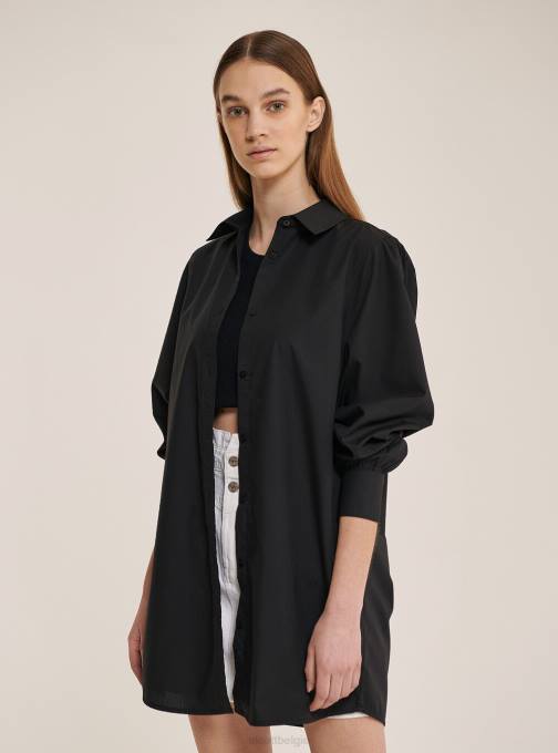 vrouwen Alcott wit lang shirt van popelinestof kleding PT24500