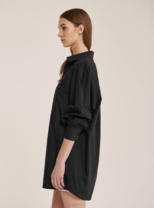 vrouwen Alcott wit lang shirt van popelinestof kleding PT24500