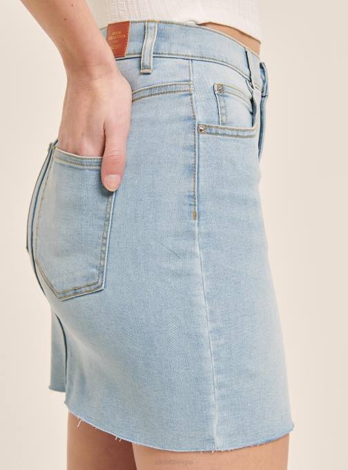 vrouwen Alcott azuur gaat mini-denimstretch kleding PT24147