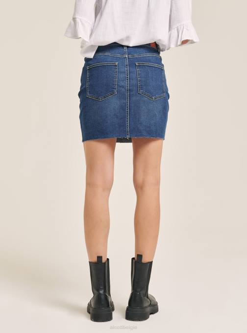 vrouwen Alcott azuur gaat mini-denimstretch kleding PT24180