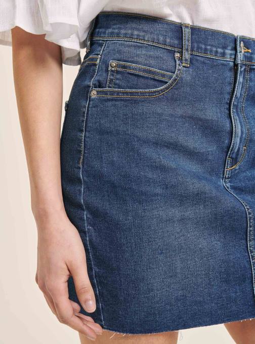 vrouwen Alcott azuur gaat mini-denimstretch kleding PT24180