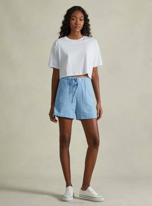 vrouwen Alcott bg3 beige licht korte broek van linnenmix kleding PT2422