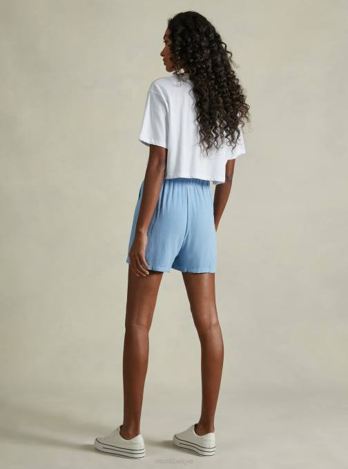 vrouwen Alcott bg3 beige licht korte broek van linnenmix kleding PT2422