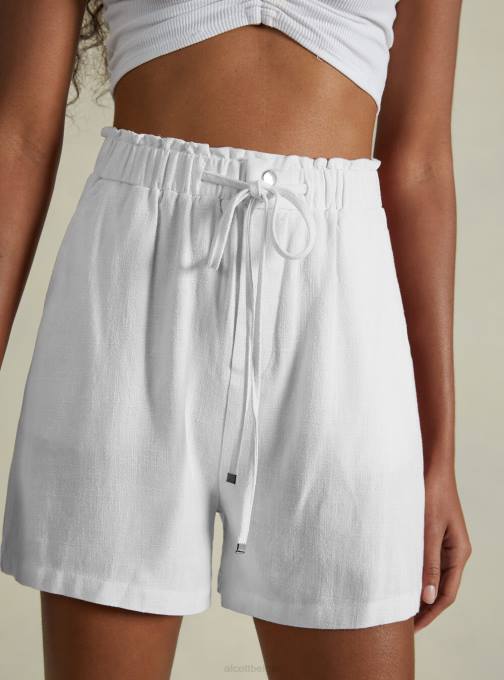 vrouwen Alcott bg3 beige licht korte broek van linnenmix kleding PT2423