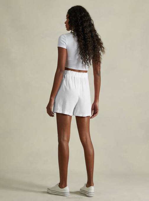 vrouwen Alcott bg3 beige licht korte broek van linnenmix kleding PT2423