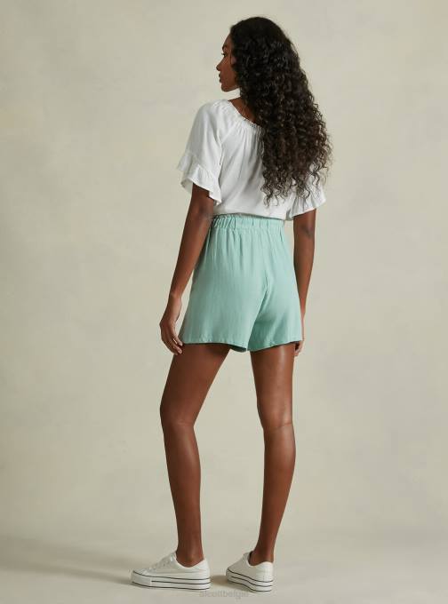 vrouwen Alcott bg3 beige licht korte broek van linnenmix kleding PT2426