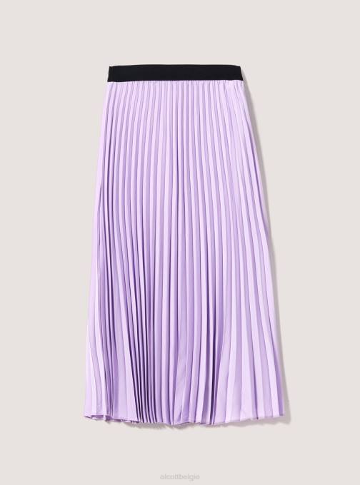 vrouwen Alcott bk1 zwart geplooide midi-rok kleding PT24120