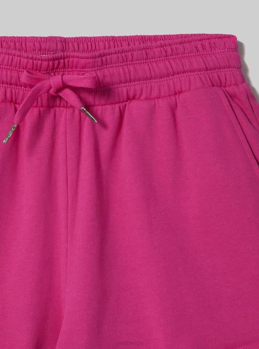 vrouwen Alcott bk1 zwart katoenen short met omslag en trekkoord kleding PT24230