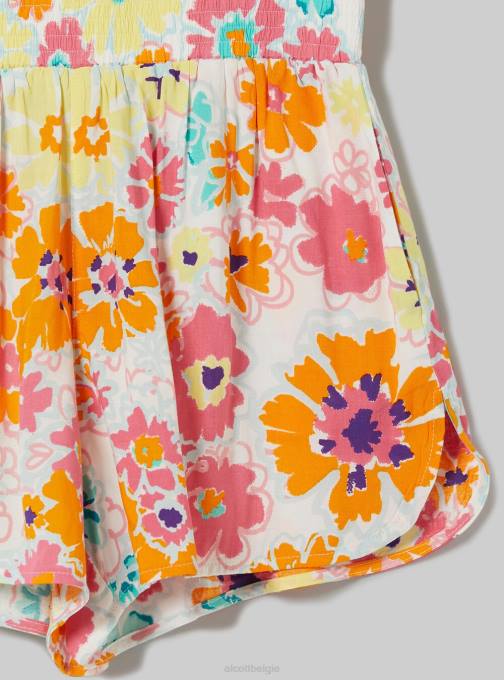 vrouwen Alcott bk1 zwart korte broek met bloemenprint kleding PT243