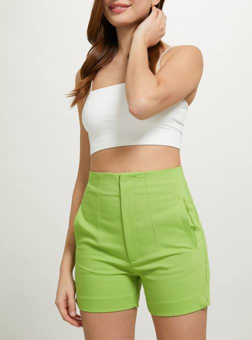 vrouwen Alcott bk1 zwart korte broek met dubbele plooien kleding PT24253