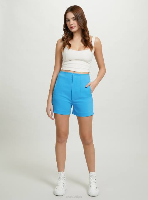 vrouwen Alcott bk1 zwart korte broek met dubbele plooien kleding PT24361