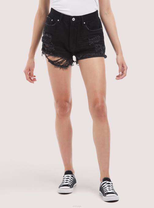 vrouwen Alcott d003 middenblauw denimshort met scheuren kleding PT24156