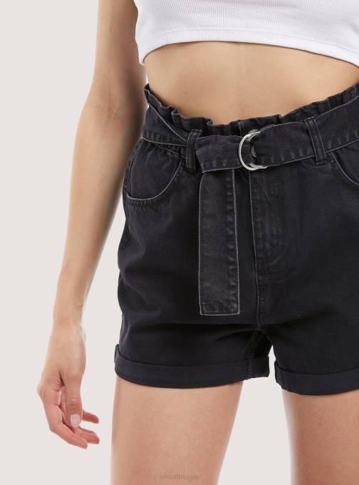 vrouwen Alcott d007 licht azuurblauw denimshort met riempje kleding PT24515