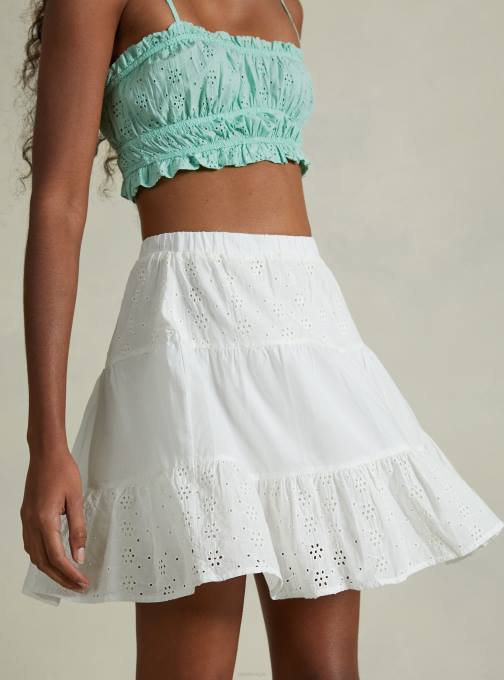 vrouwen Alcott wh2 wit Sangallo kanten rok kleding PT24303