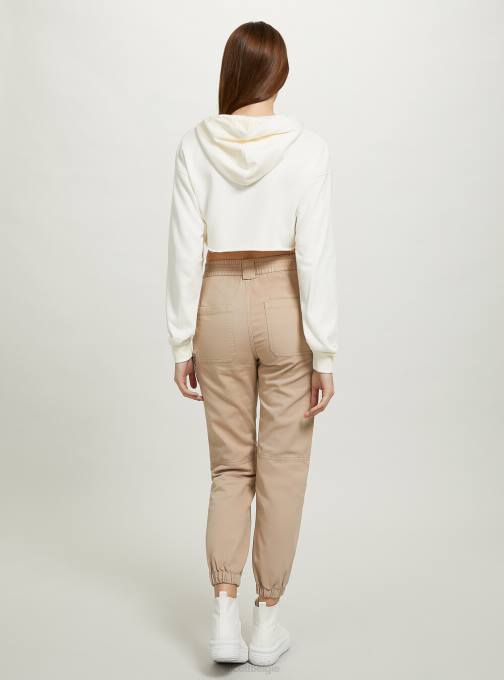 vrouwen Alcott bk1 zwart cropped sweatshirt met capuchon kleding PT24208