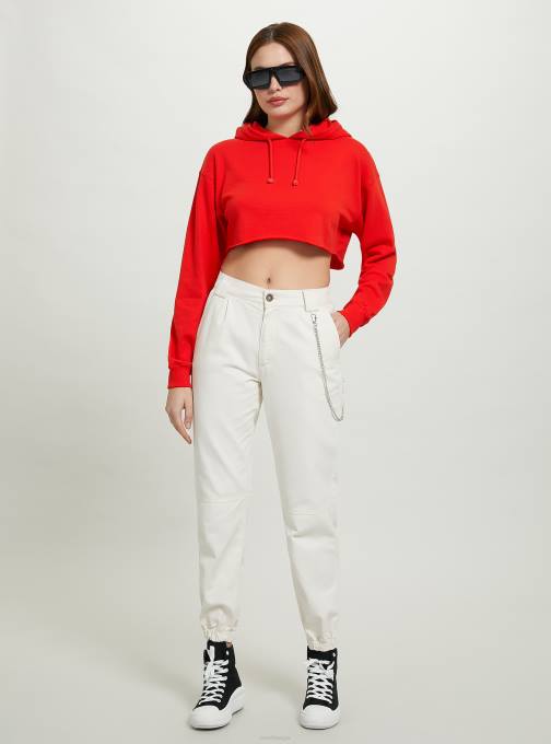 vrouwen Alcott bk1 zwart cropped sweatshirt met capuchon kleding PT2447