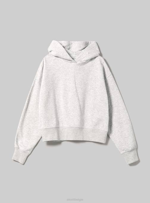 vrouwen Alcott bk1 zwart cropped sweatshirt met comfortabele capuchon kleding PT24420