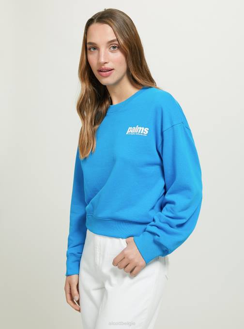 vrouwen Alcott bk1 zwart cropped sweatshirt met letterprint kleding PT24119