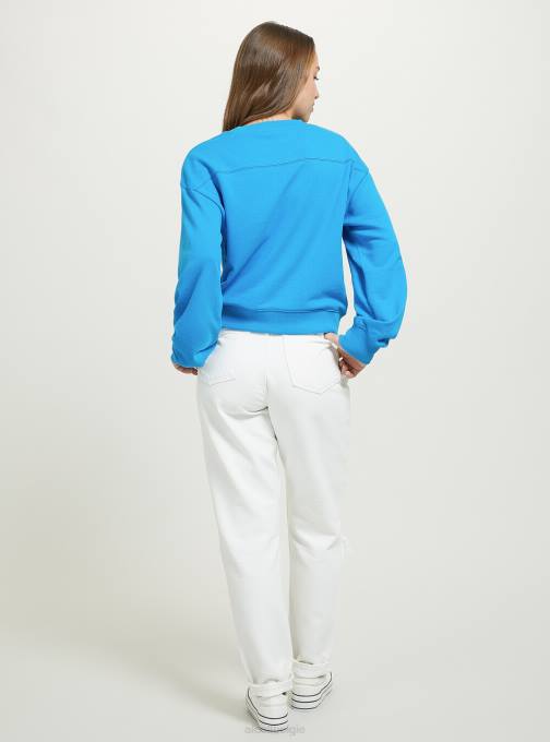 vrouwen Alcott bk1 zwart cropped sweatshirt met letterprint kleding PT24119