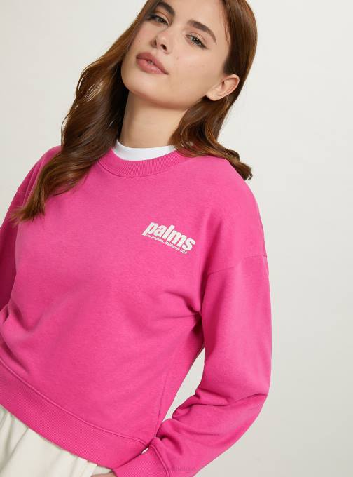 vrouwen Alcott bk1 zwart cropped sweatshirt met letterprint kleding PT24356
