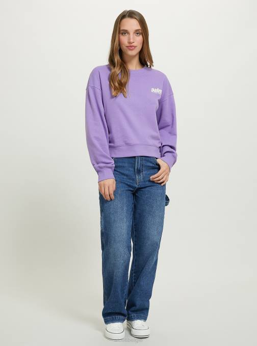 vrouwen Alcott bk1 zwart cropped sweatshirt met letterprint kleding PT2443