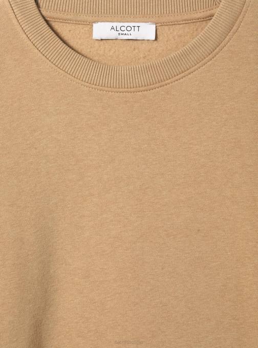 vrouwen Alcott bk1 zwart katoenen sweatshirt met ronde hals kleding PT24138