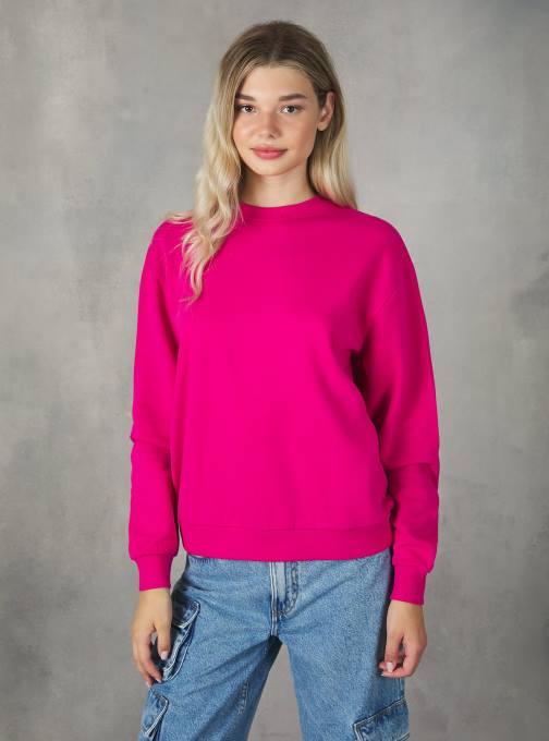 vrouwen Alcott bk1 zwart katoenen sweatshirt met ronde hals kleding PT24139