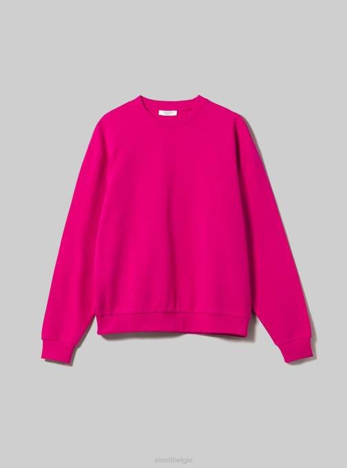 vrouwen Alcott bk1 zwart katoenen sweatshirt met ronde hals kleding PT24139