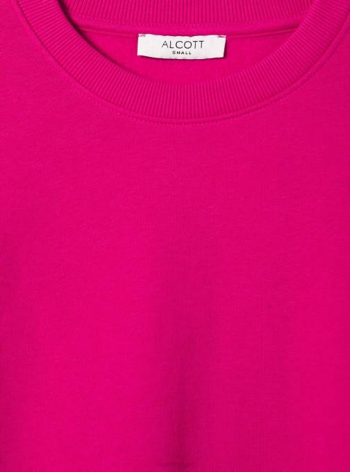 vrouwen Alcott bk1 zwart katoenen sweatshirt met ronde hals kleding PT24139