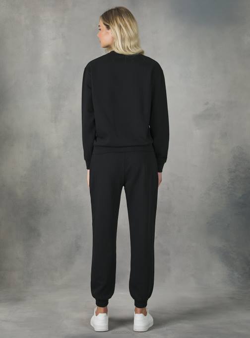 vrouwen Alcott bk1 zwart katoenen sweatshirt met ronde hals kleding PT24159