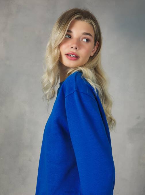 vrouwen Alcott bk1 zwart katoenen sweatshirt met ronde hals kleding PT24433