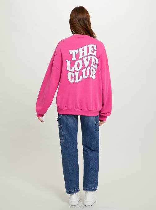 vrouwen Alcott fx2 fuxia medium Oversized sweatshirt met print kleding PT24104