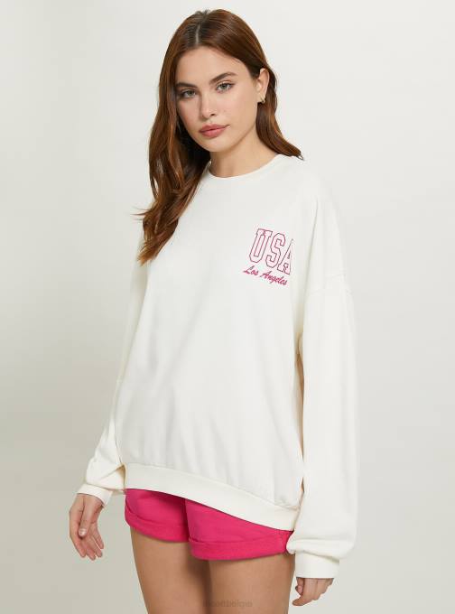 vrouwen Alcott fx2 fuxia medium Oversized sweatshirt met print kleding PT24174