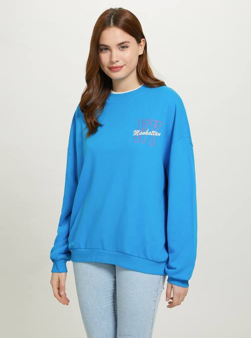 vrouwen Alcott fx2 fuxia medium Oversized sweatshirt met print kleding PT24379