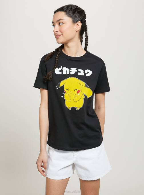 vrouwen Alcott bk1 zwart Pokemon-shirt kleding PT2436