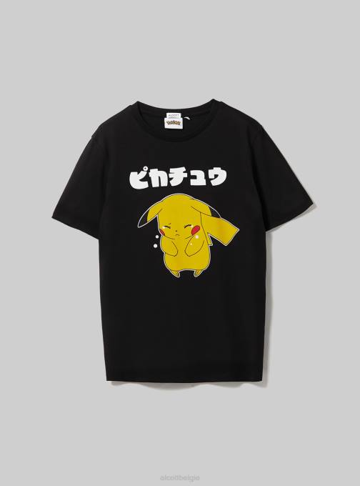 vrouwen Alcott bk1 zwart Pokemon-shirt kleding PT2436