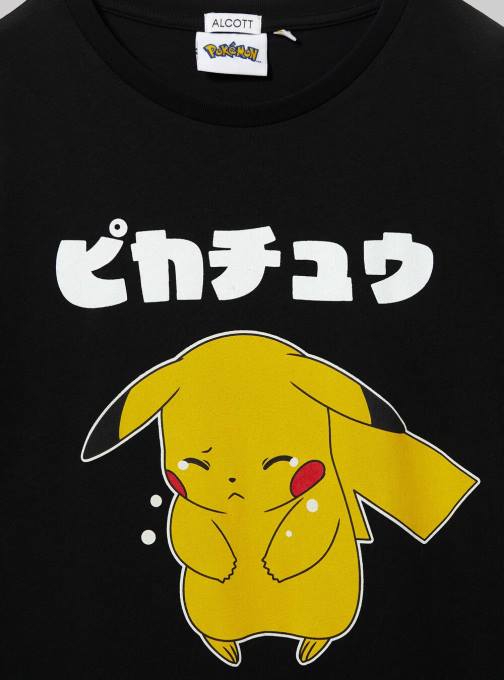 vrouwen Alcott bk1 zwart Pokemon-shirt kleding PT2436