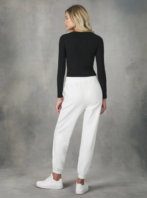 vrouwen Alcott bk1 zwart cropped T-shirt met lange mouwen kleding PT24400