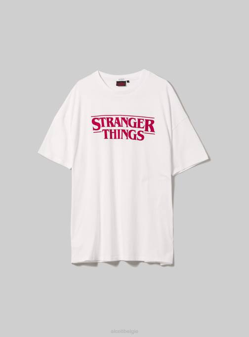 vrouwen Alcott bk1 zwart oversized t-shirt van Stranger Things kleding PT24369