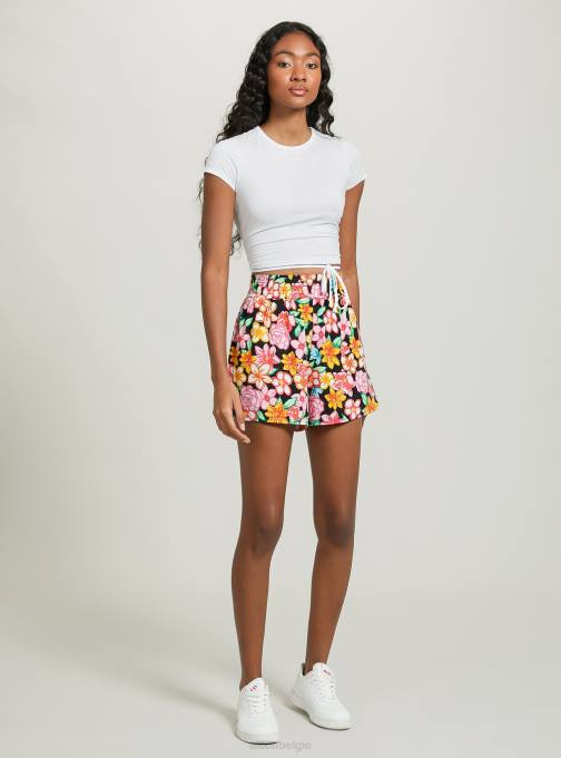 vrouwen Alcott of3 oranje licht cropped T-shirt met veters kleding PT24144