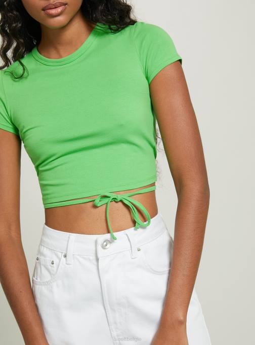 vrouwen Alcott of3 oranje licht cropped T-shirt met veters kleding PT24268